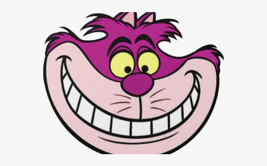 Alice In Wonderland Cheshire Cat Face, Transparent Clipart