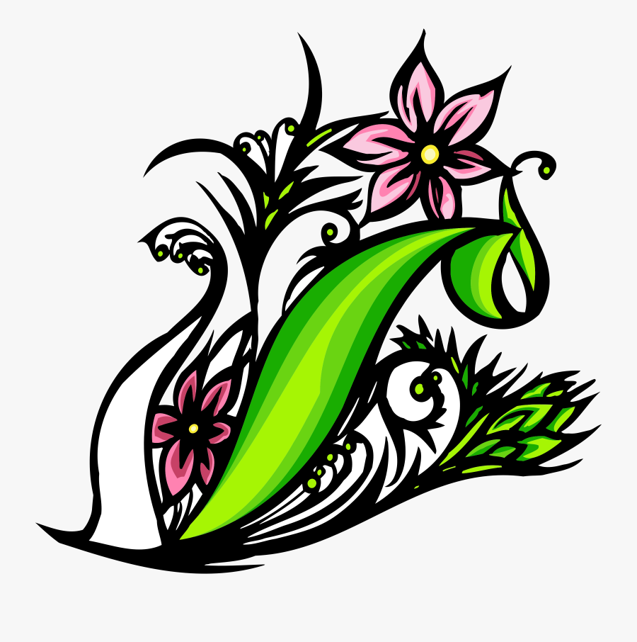 Decorative Flower Clipart, Transparent Clipart