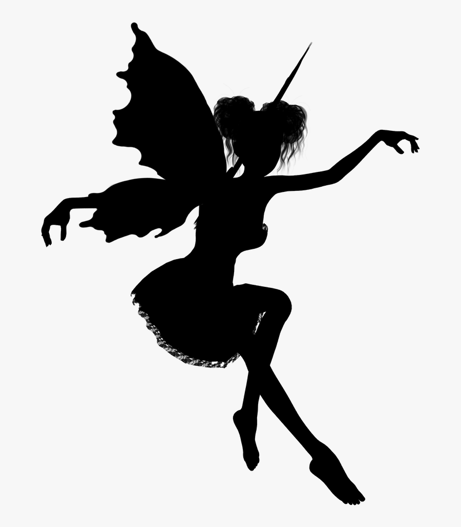 Tinker Bell Peter Pan Tooth Fairy Silhouette - Fairy Stickers For Walls, Transparent Clipart