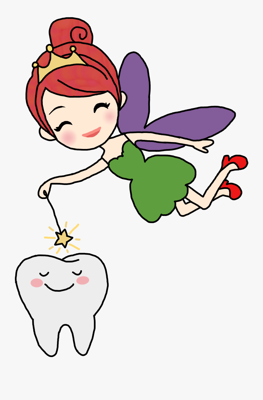 #toothfairy #wand #magic #kids #cartoon #tooth #star - Зубная Фея Пнг, Transparent Clipart