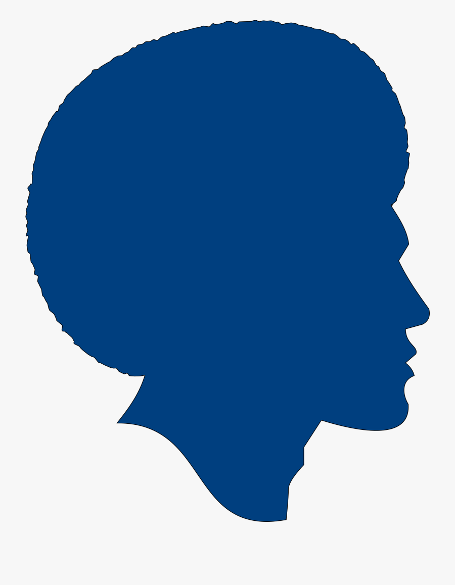 African Silhouette At Getdrawings - Male Afro Drawing, Transparent Clipart
