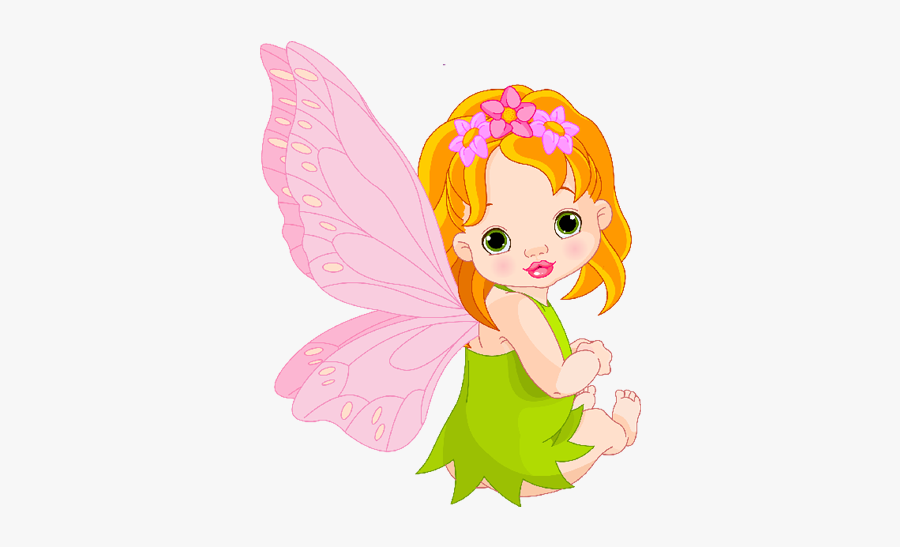 Beautiful Fairy At Getdrawings - Cute Baby Fairy, Transparent Clipart