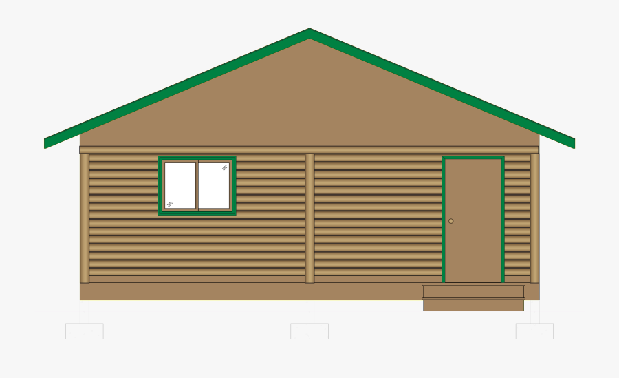 Transparent Log Cabin Clipart - Log Cabin, Transparent Clipart