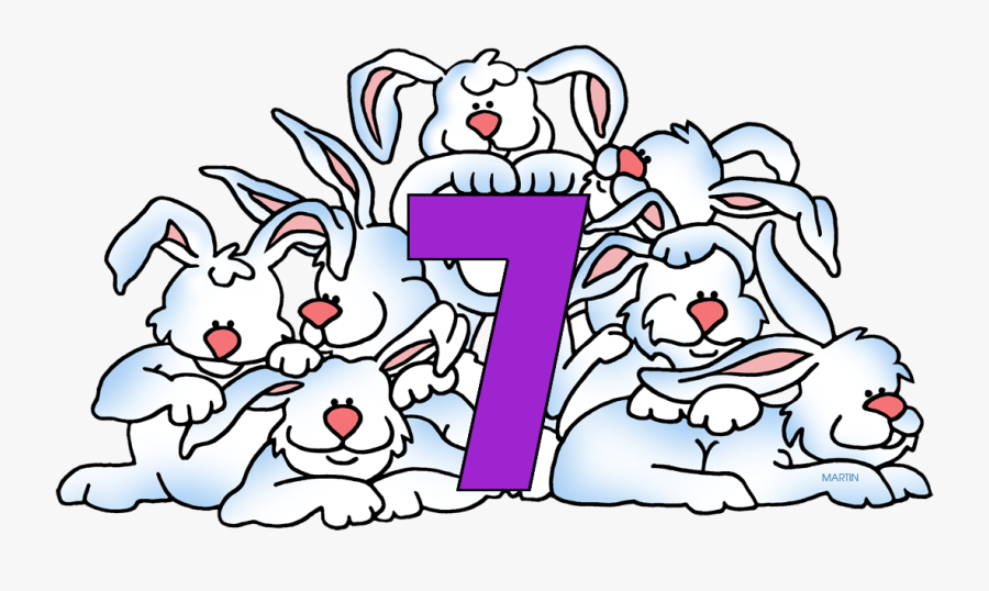 Numbers Clip Art By Phillip Martin, Number 7 Banner - Phillip Martin Clipart Numbers, Transparent Clipart