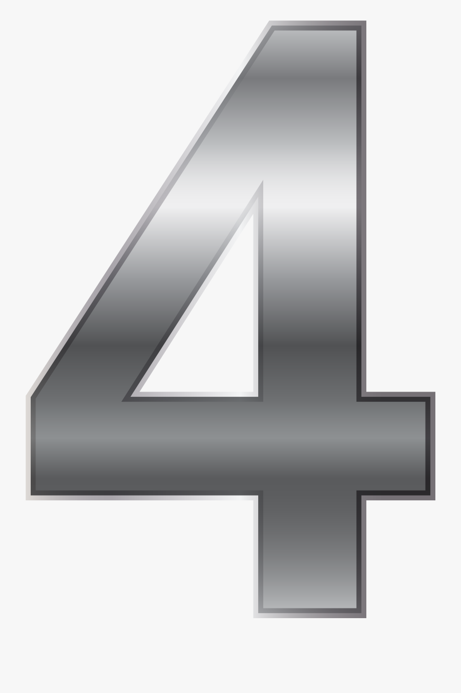 Vector Number Four Png Clip Art Image Gallery, Transparent Clipart