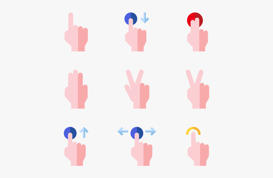 Hand Gestures - Illustration, Transparent Clipart