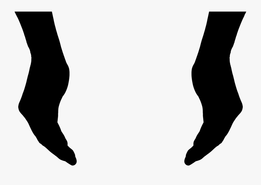 Cupping Hands Silhouette Icons Png - Open Hand Silhouette Png, Transparent Clipart