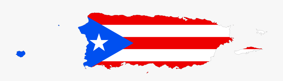 Puerto Rico Map Flag - Puerto Rico Flag Png, Transparent Clipart