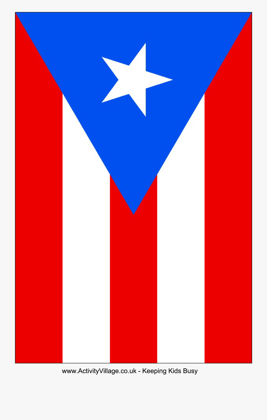 Puerto Rico Flag Horizontal, Transparent Clipart