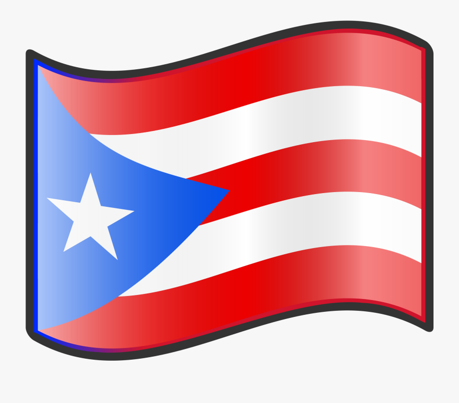 Puertorico Island Country Tropical Stickerflag Sticker - Clip Art Puerto Rican Flag, Transparent Clipart