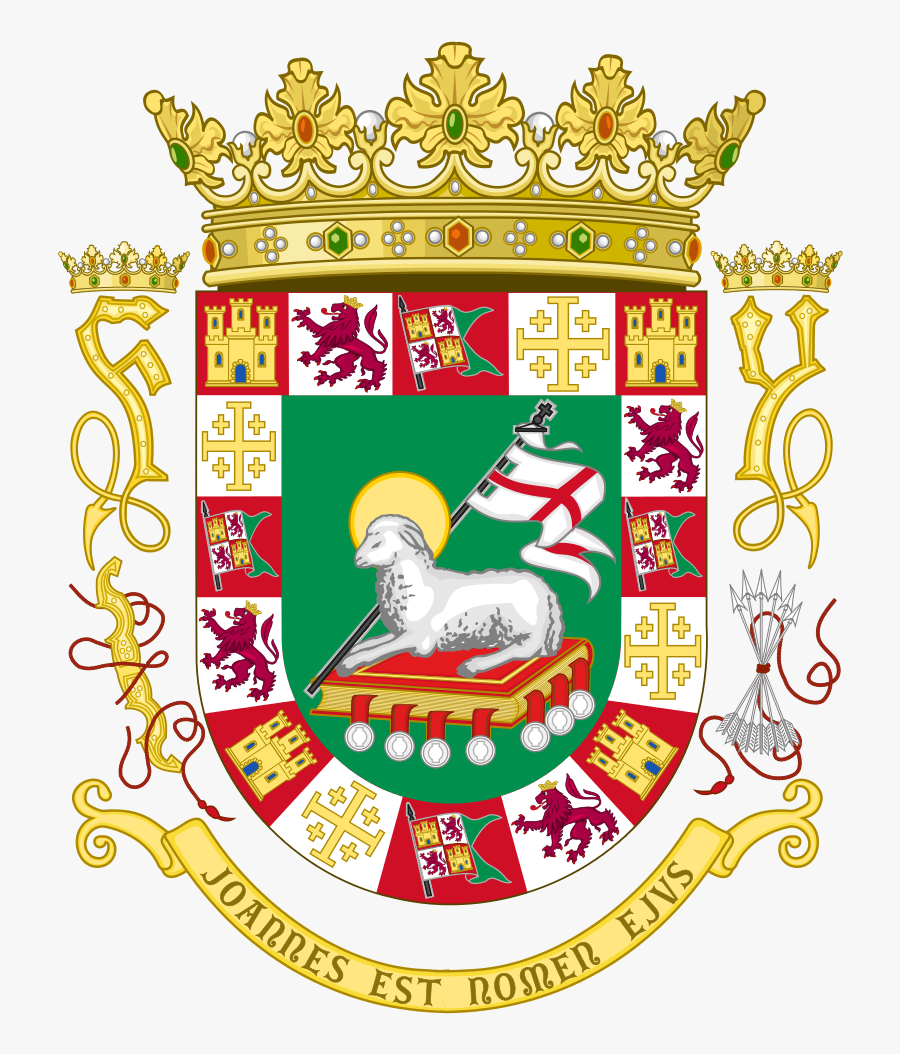 Scandinavian Commonwealth Flag Clipart Puerto Rico - Puerto Rico Coat Of Arms, Transparent Clipart