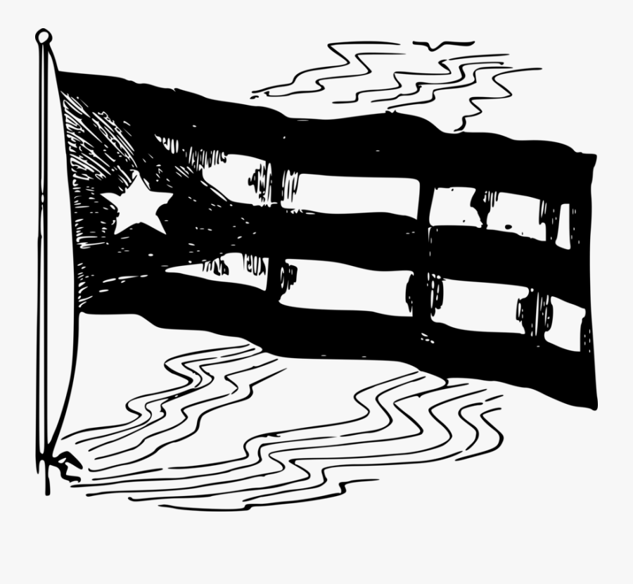 Flag Of Cuba Flag Of Puerto Rico Flag Of The United - Clipart Black And White Puerto Rican Flag, Transparent Clipart