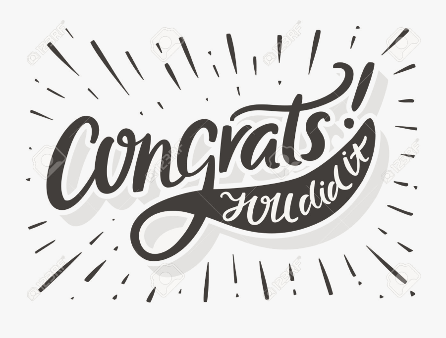 Congratulations Clipart Tiny Transparent Png - Congratulations On Passing, Transparent Clipart