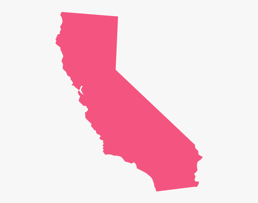 Southern California Map Vector, Transparent Clipart