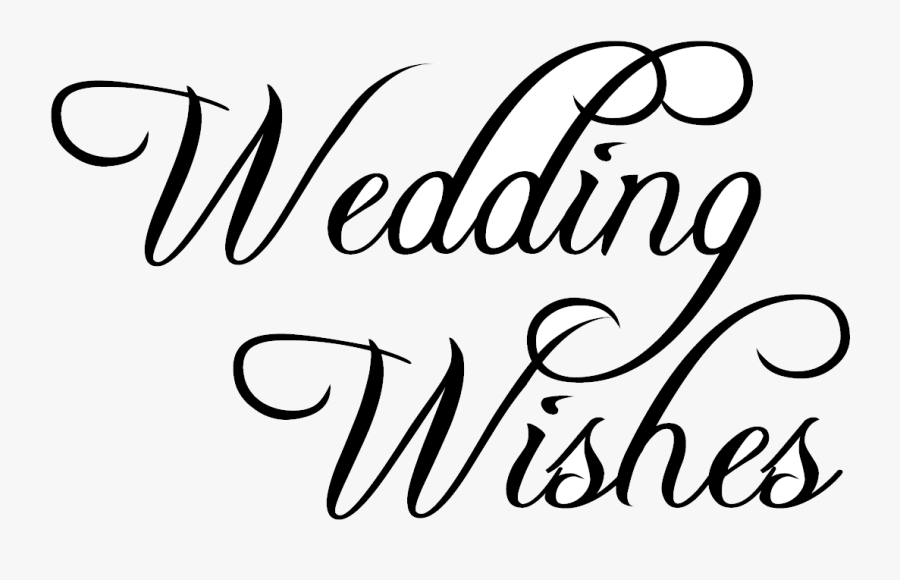 Lineart Congratulations - Happy Wedding Font Png, Transparent Clipart