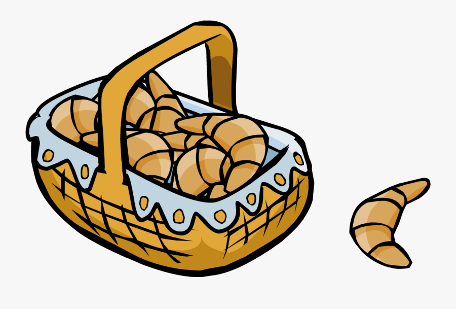Fairy Fables Croissant Basket - Basket Of Croissant Png, Transparent Clipart