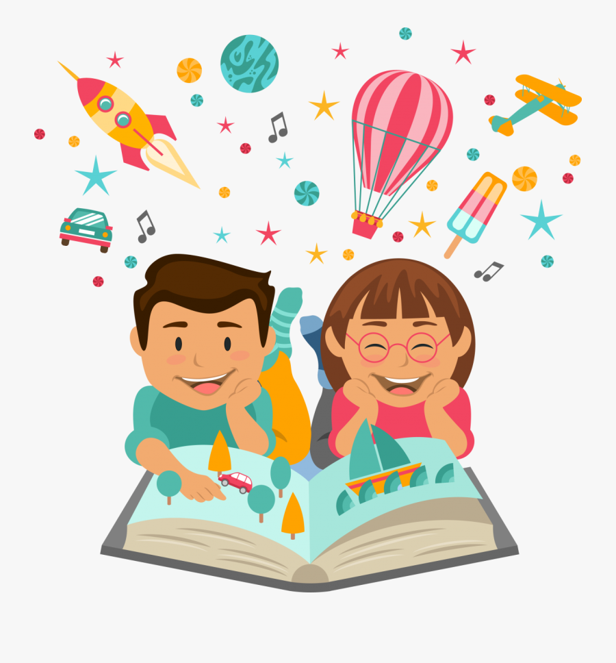 Kids Learning Cartoon, Transparent Clipart