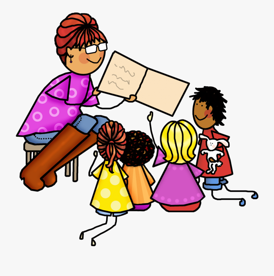 Storytime Clipart Shared Reading - Cartoon, Transparent Clipart