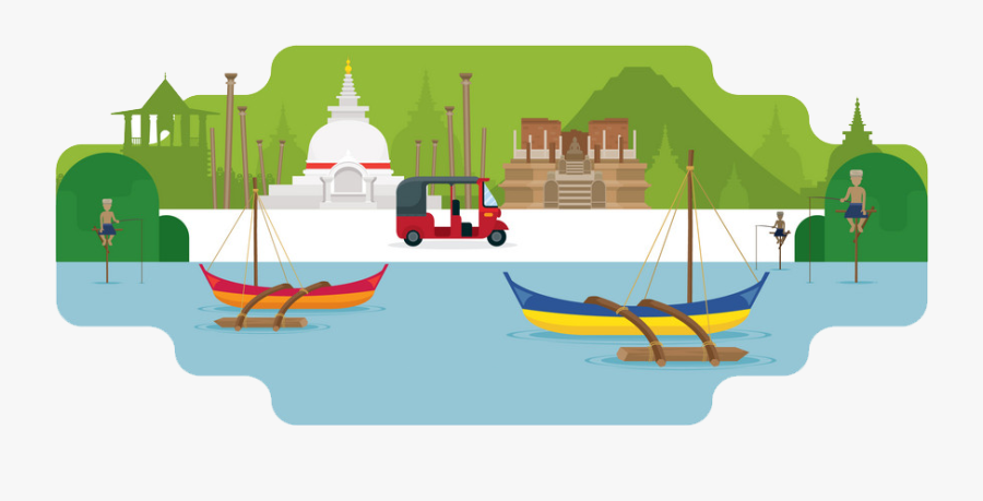 Sri Lanka Tourism Vector, Transparent Clipart