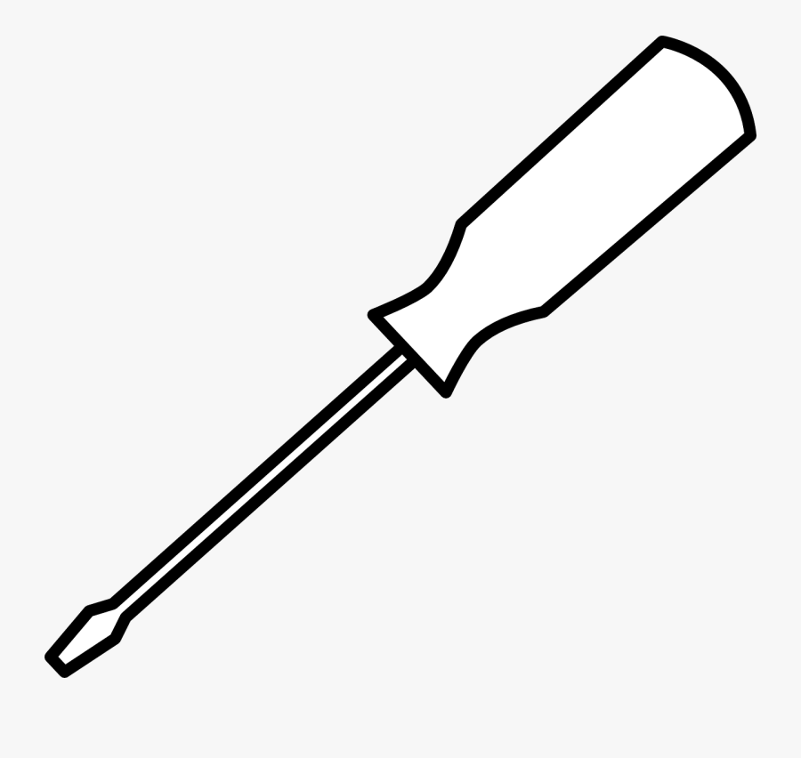 Screwdriver Clipart Black And White, Transparent Clipart