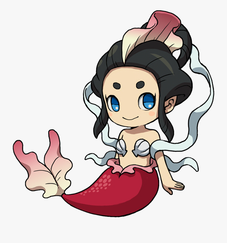 Yo-kai Watch Wiki - Yo Kai Watch Mermaidyn, Transparent Clipart