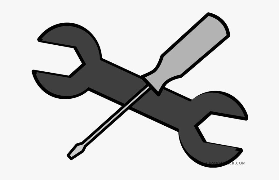 Tools Free Black White - Mechanic Tools Clipart, Transparent Clipart