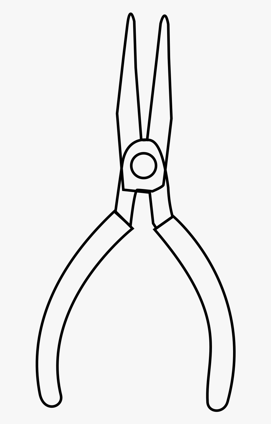 Screwdriver Clipart Black And White - Diagonal Pliers, Transparent Clipart