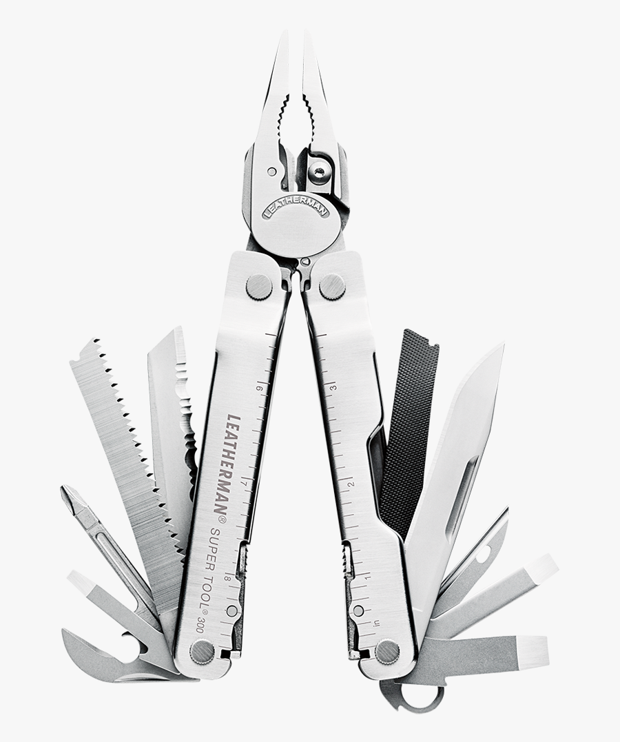 Leatherman Super Tool 300 Multi-tool, Stainless Steel, - Leatherman Super Tool 300, Transparent Clipart