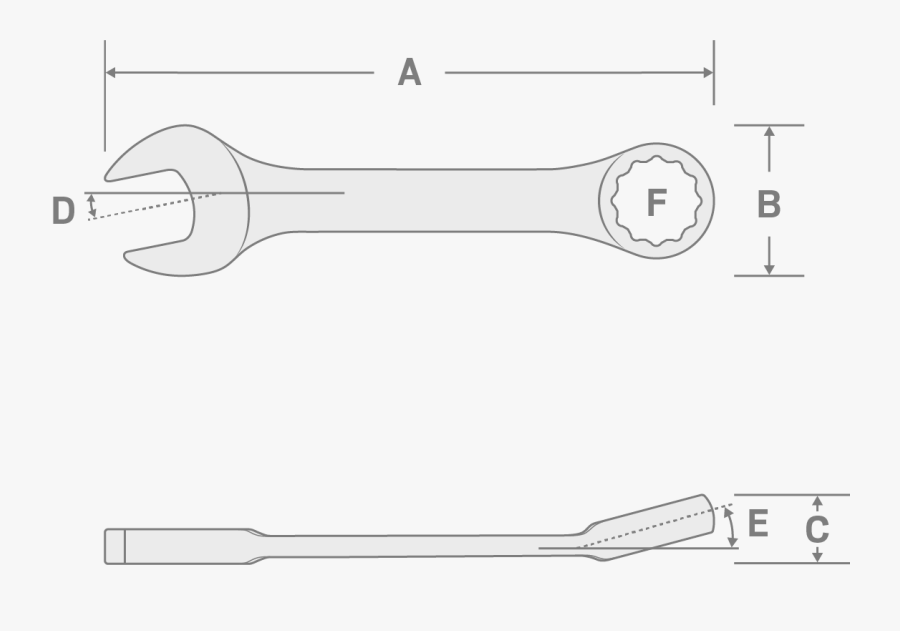 Transparent Combination Wrench Clipart - Tool, Transparent Clipart