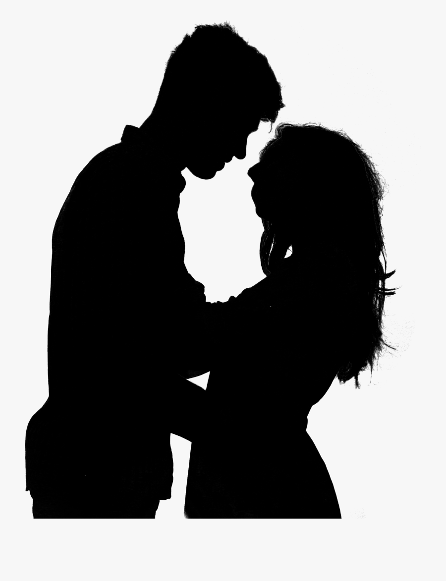 Transparent Couple Silhouette Png, Transparent Clipart