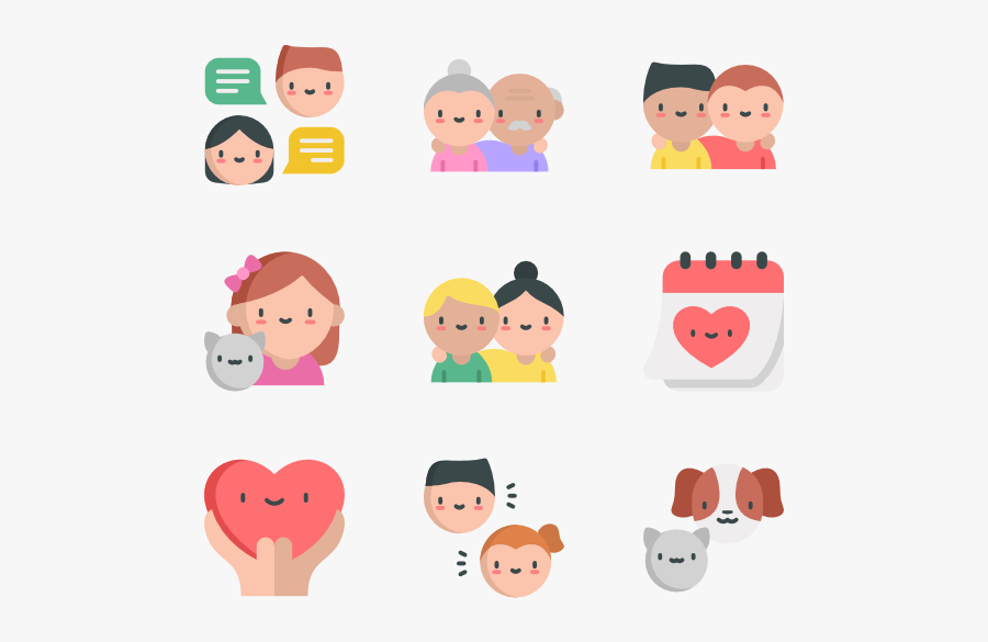Icon Png Friendship Plain, Transparent Clipart