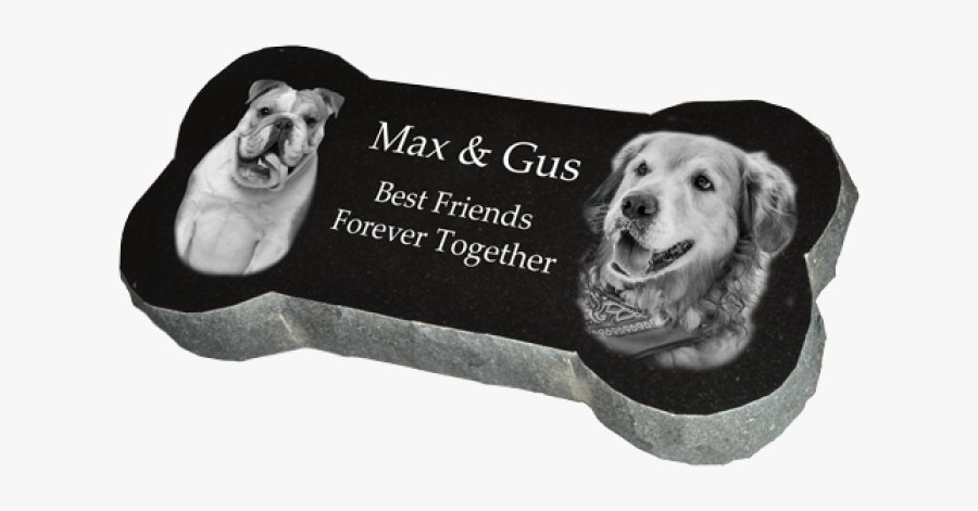 Granite Dog Bone Headstone Marker - Headstone, Transparent Clipart