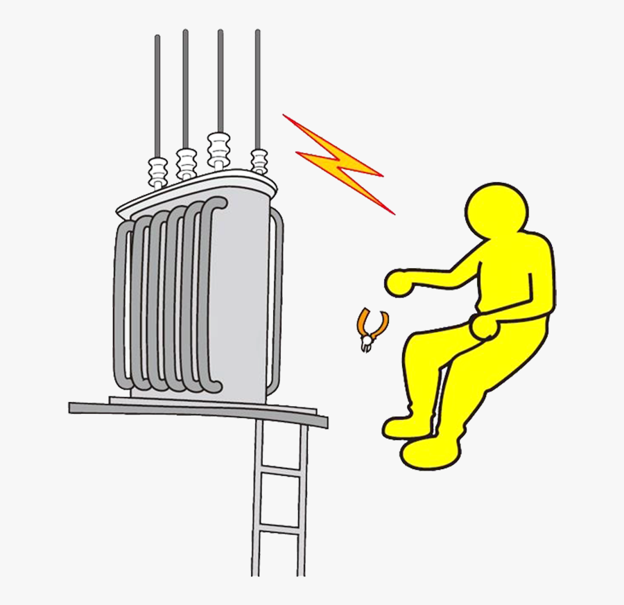Accident Electric Electricity Shock High Electrical - Drawing Of Electric Shock, Transparent Clipart