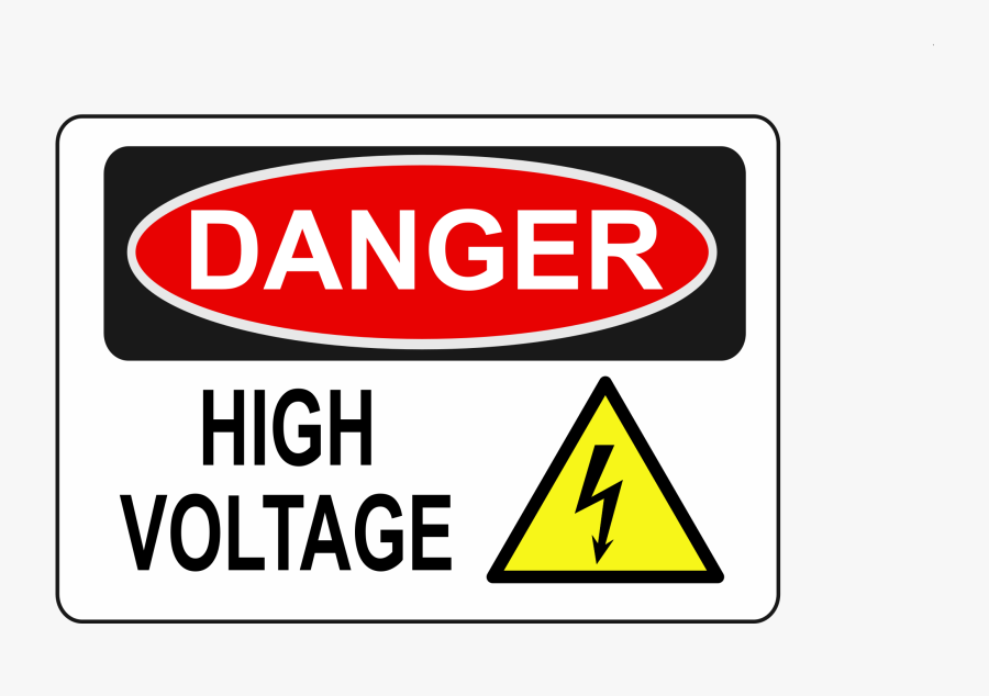 Area,text,brand - Danger High Voltage Free, Transparent Clipart