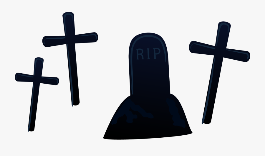 Grave Cartoon Clip Art - Cross, Transparent Clipart