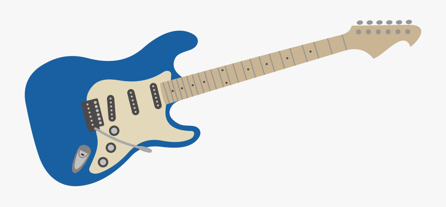 Electric Guitar - Electric Guitar Blue Png, Transparent Clipart