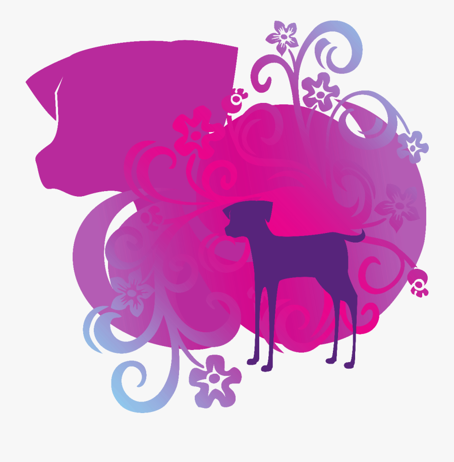 Pink Dog Clipart Transparent Background, Transparent Clipart