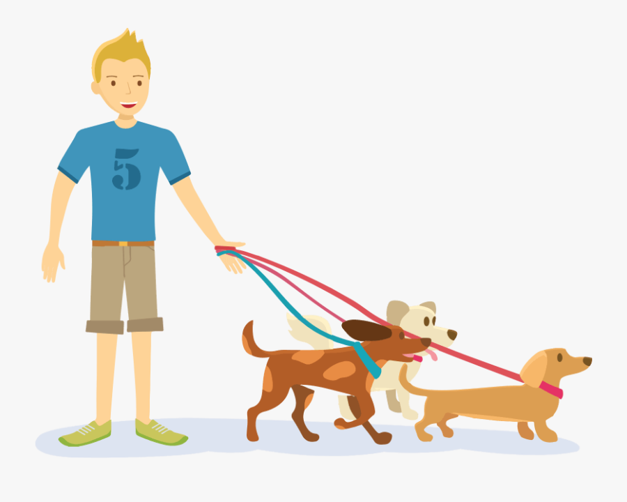 Uber For Dog Walking On Demand Dog Walker App - Dog Walker Clipart, Transparent Clipart