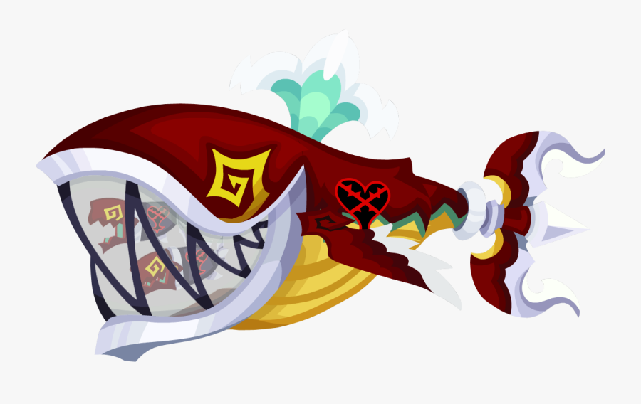 R Trident Anchor - Kingdom Hearts Trident Tail, Transparent Clipart