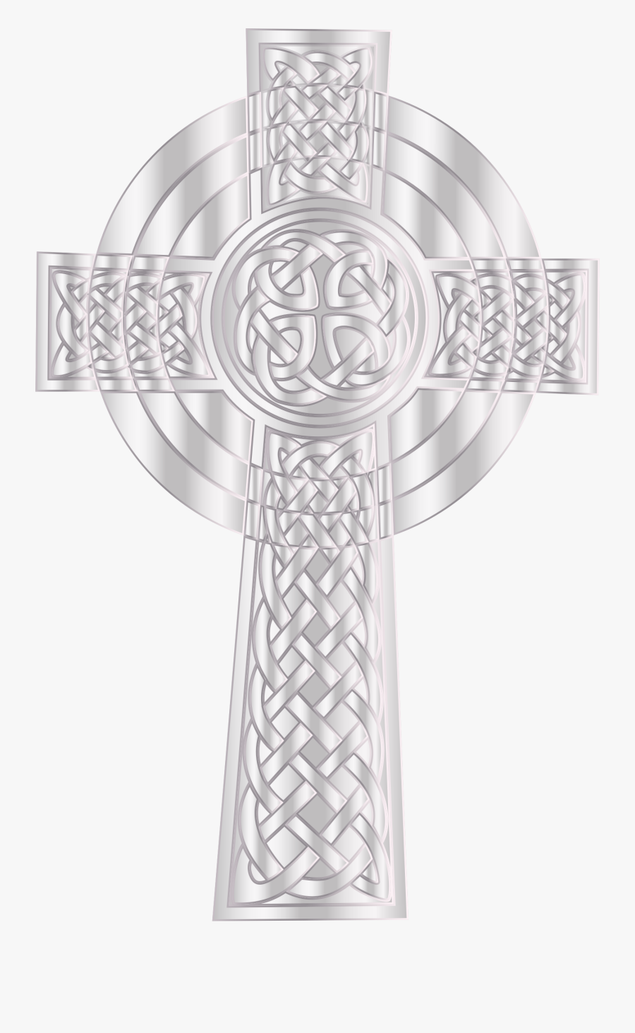 Silver Celtic Cross 2 Clip Arts - Silver Cross Png, Transparent Clipart