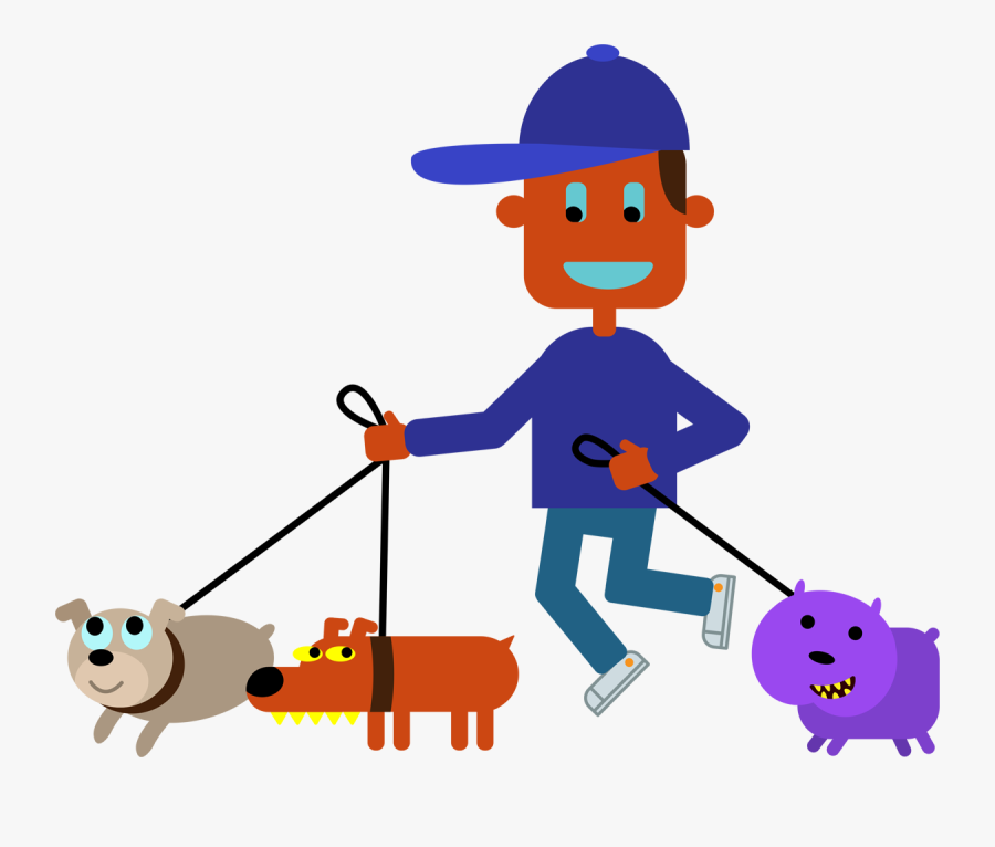 Here Are Some Details From The Nyc Emoji Series - Dog Walker Emoji, Transparent Clipart