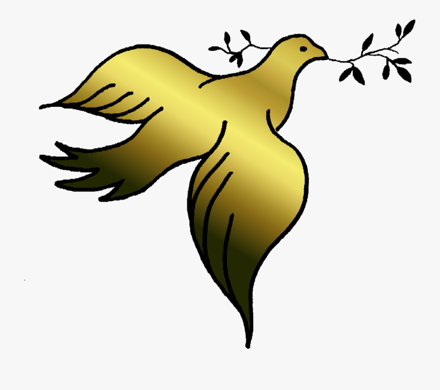 Dove Clip Art Gold - Simbolo De La Confirmacion, Transparent Clipart