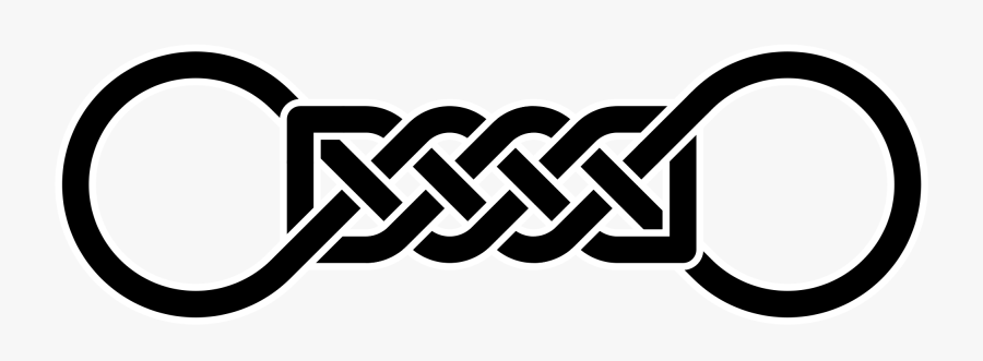 Hd Celtic Knot Twoloops Bigends - Simple Long Celtic Knot, Transparent Clipart