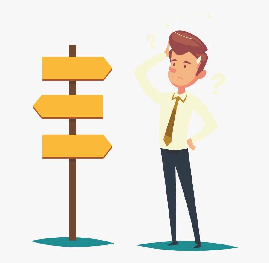 Thoughts Clipart Lost - Choosing Right Mutual Fund, Transparent Clipart