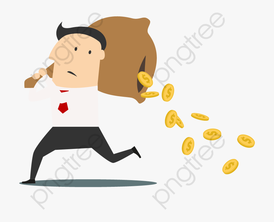 Transparent Man With Money Clipart - Money Loss Png, Transparent Clipart