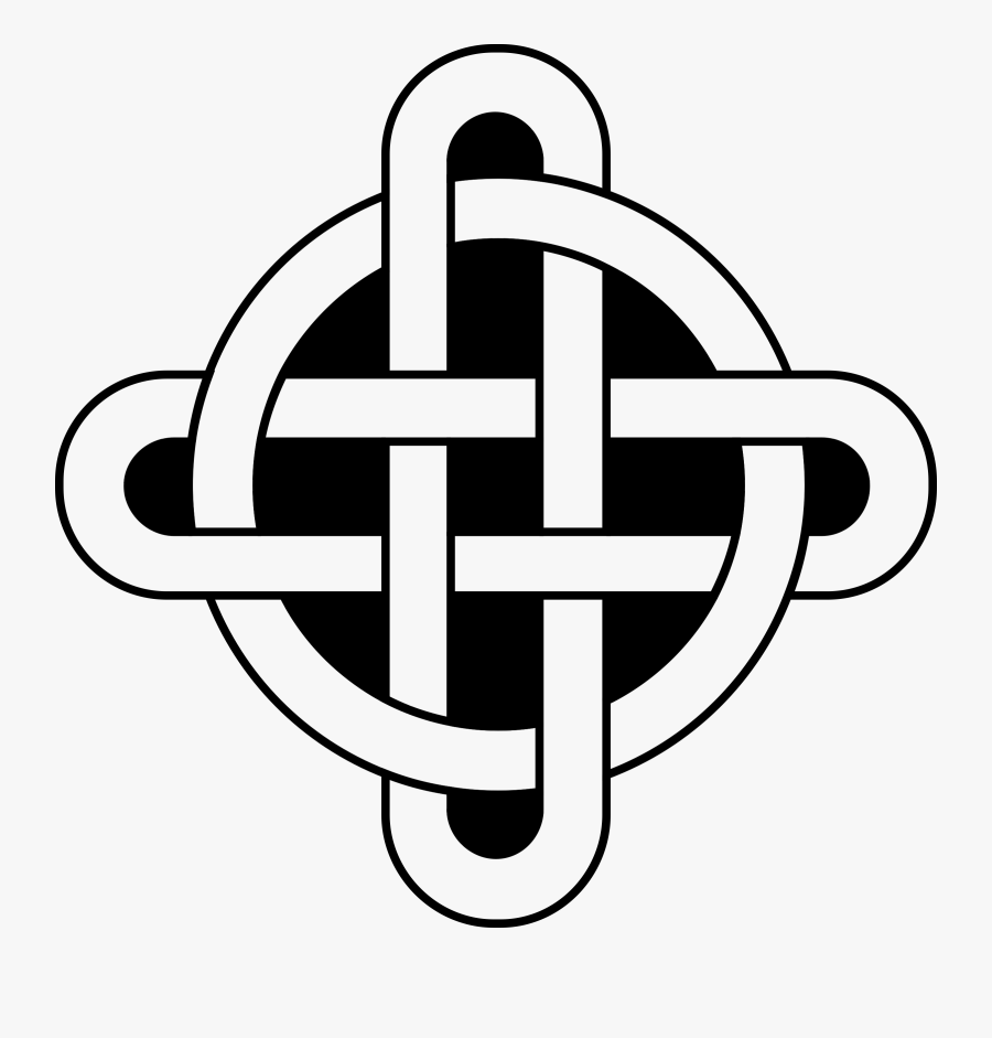 Clipart - Simple Celtic Knot Celtic Cross, Transparent Clipart