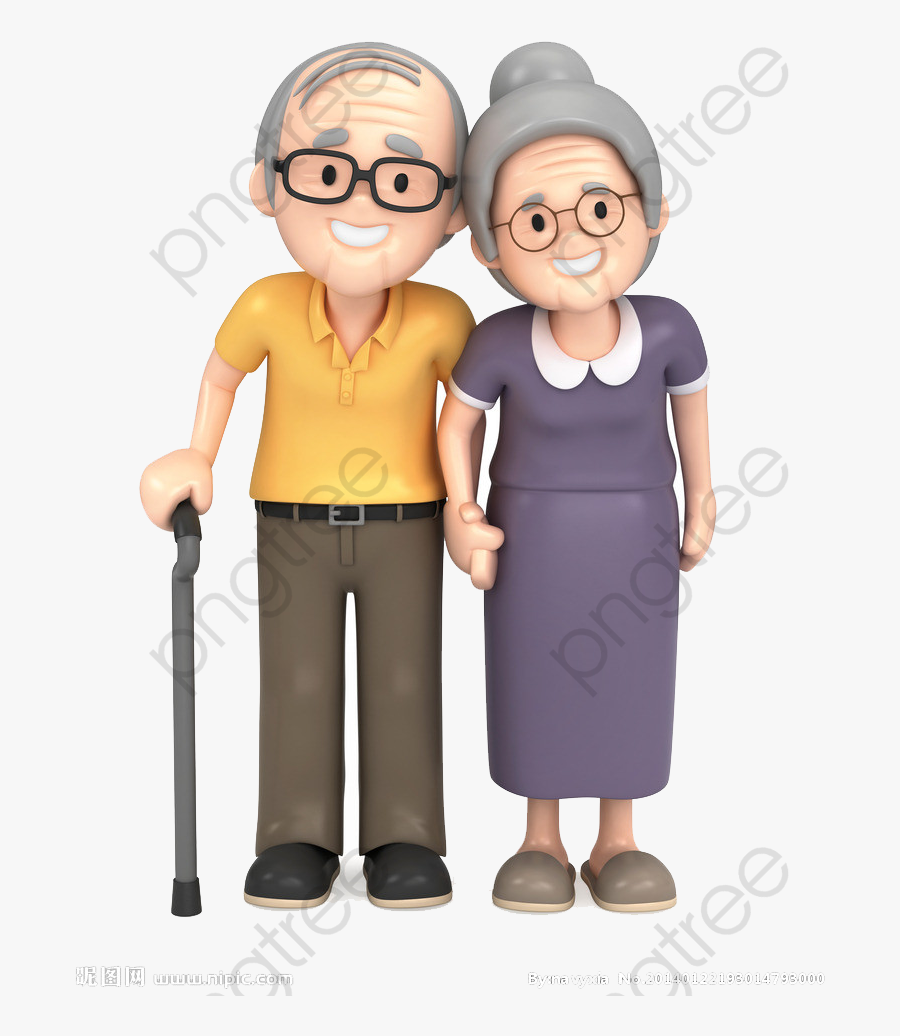 Casal De Velhinhos Desenho, Transparent Clipart