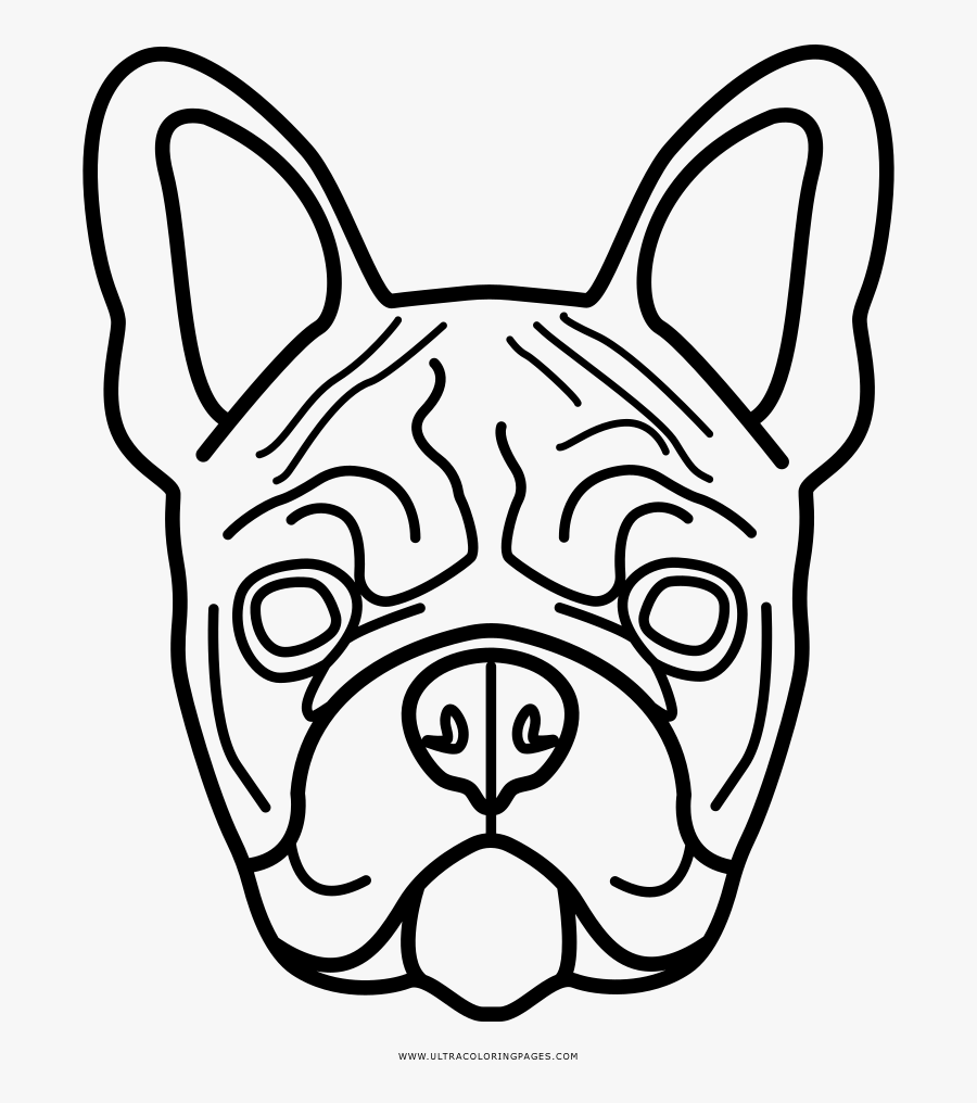 Bulldog Coloring Pages English Sheet Adorable Georgia - Bulldog Frances Para Dibujar, Transparent Clipart