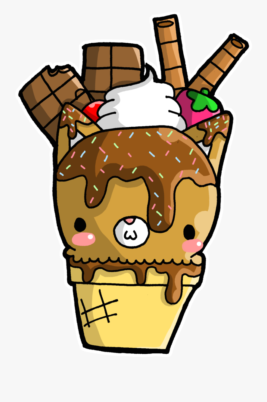 Image Transparent Stock Cool Whip Clipart - Cute Cartoon Pictures Of Icecream, Transparent Clipart