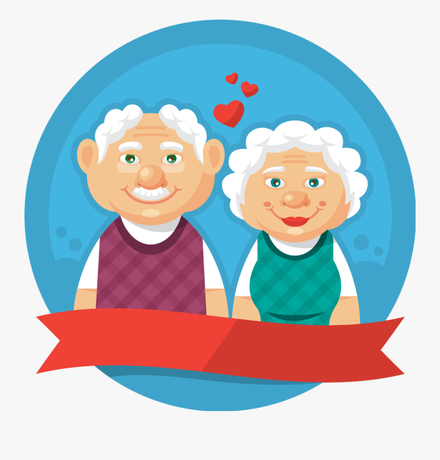 Transparent Grandparents Clipart - Abuelos Clipart, Transparent Clipart